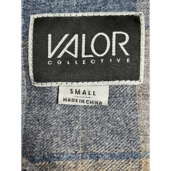 Valor Collective Plaid Flannel Shirt S Soft 2 Pocket Boho Comfortable - Picture 12 of 16